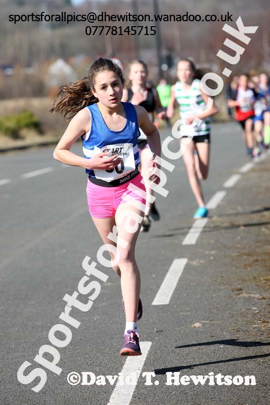 Under-13s boys and girls Elswick Harriers Good Friday Road Relays. Photo: David T. Hewitson/Sports for All Pics